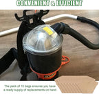 Aillsa Type BP Bags (15 pcs) for Hoover BackPack Vacuum Cleaner C2401 & Shoulder Vac Pro Commercial, Paper Replacement Vacuum Cleaner Bags