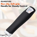 Rainspire Professional Cheese Graters for Kitchen Stainless Steel Handheld, Metal Lemon Zester Grater With Handle For Cheese, Chocolate, Spices, Kitchen Gadgets And Tools, Soft Grip Handle, Black