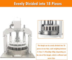INTSUPERMAI Manual Dough Divider Cutter Machine 36PCS Tabletop Dough Divider Rounder 3 Pans Hydraulic Dough Equal Cutter Machine 1.06oz-5.64oz One Piece