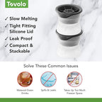 Tovolo Baseball Ice Molds Pack of 2 Large Craft Ice Mold Spheres for Whiskey Bourbon Cocktails, Dishwasher Safe BPA Free Silicone Baseball Ice Sphere Fun Gifts for Baseball Fans Coaches Fathers Dads