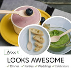 Disposable Wooden Spoons by WoodU | 100% All-Natural, Eco-Friendly, Biodegradable, and Compostable - Pack of 200-6.5" Spoon