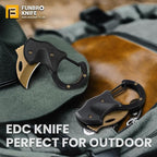 Small Pocket Knife for Men, Cool Folding Knife Box Cutter with 1.34inch Sharp Blade, EDC Knives Tool for Everyday Carry, Great Gift for Men (Gold)