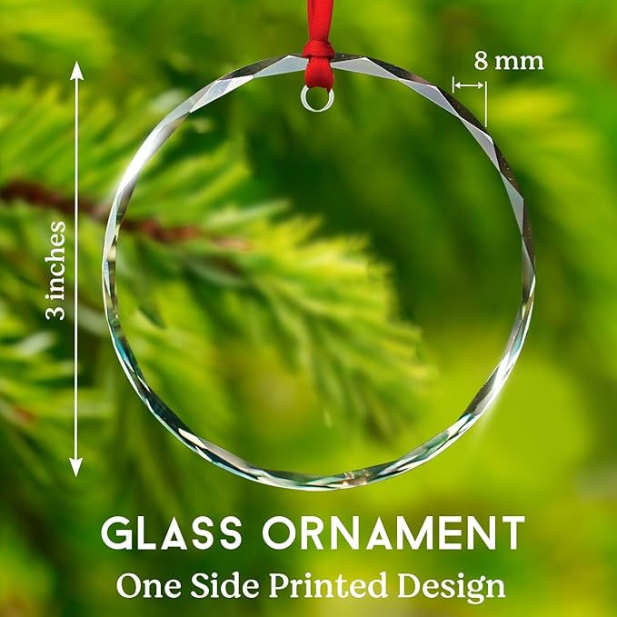 Bassoon Playing Xmas Tree Glass Ornaments, Personalized Bassoonist Ornament Christmas 2025, Bassoon Christmas Ornament Gift for Instrument Player, Custom Text & Name Musical Instrument Glass Keepsake