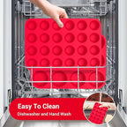 Redfly 24-Cup Silicone Mini Muffin Pan – 2 Pack Cupcake & Muffin Baking Tin Cupcake Pans