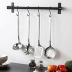 18/8 Stainless Steel Cooking Utensils Set, Spatula Set Kitchen Wok Utensils Set, Include Soup Ladle,Spaghetti Server,Slotted Spatula Turner,Skimmer(Dishwasher Safe, Mirror Polished)