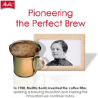 Melitta #4 Cone Coffee Filters, Natural Brown, 100 Count (Pack Of 6), 600 Total Filters - Fits all 8-12 Cup Cone Coffee Makers and Pour-Overs, Compostable, Tear-Resistant, Made in USA