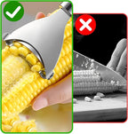 2 Pack Corn Peeler – Ergonomic Stainless Steel Stripper Tool Set for Kitchen Prep, Gadget Tool for Corn on the Cob Easy to Use and Clean