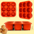 9-Cavity Silicone Frozen Dog Treat Mold for Woof Pupsicle & Power Chewer Pupsicle XL 75 lbs and Up, Reusable Frozen Dog Treat Tray Mold for Pupsicle Toy
