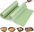 Silicone Baking Mat Roll - Best German Silicone - Heat Resistant Baking Macaron Bread Mat, Non-stick Pastry Mat, Reusable Dough Rolling Mat 12IN -6FT