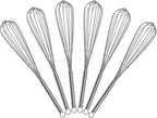 8 inch Mini Wire Whisk 6 Pack - Stainless Steel