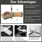Rolling Knife Sharpener, Rolling Sharpener Kit for Kitchen and Chef's Knives with Industry Diamond&Corundum Stones for Sharp Edges, 5 Magnetic Angle Offer 12/15/18/20/22°