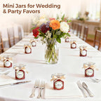 ComSaf 8oz Small Airtight Glass Jars Set of 12 with Lid Food Storage Jar Round, Mini Storage Container with Clear Preserving Seal Wire Clip Fastening for Kitchen Canning, Jam, Spice, Honey, Mason Jars