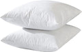 22x22 Decorative Throw Pillow Inserts-Down Feather Pillow Inserts-Square-Cotton Fabric-Set of 2-White.