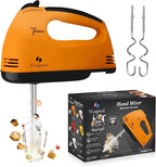 Hand Mixer Electric Handheld – 7 Speed Ultra Power Electric Mixer Handheld (Orange)