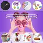Cake Decorating Kit,137pcs Cake Decorating Supplies with Cake Turntable for Decorating,Pastry Piping Bag,Russian Piping Tips Baking Tools, Cake Baking Supplies for Beginners(Pink)