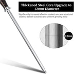 HOSHANHO Honing Rod,12 Inch Professional Kitchen Knife Sharpener Rod, Japanese High Carbon Knife Sharpening Steel with Ergonomic Pakkawood Handle, Ideal for All Chef Knives