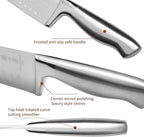 ZHANG XIAO QUAN SINCE 1628 15Pcs Knife Set with Block, 50Cr15MoV High Carbon Stainless Steel Kitchen Knife Set, Sharp and Durable, Hundreds of Years of Masterful(Silver)