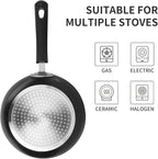 Frying Pan 3-Piece Set, Nonstick Skillet Set for Induction Cooktop, Frying Pan Nonstick 8 Inch+9.5 Inch +11 Inch (Black)
