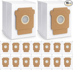 16 Pack Plus 405 Combo Dust Bags for Roomba Essential Q0520/Plus 405 Combo/Plus 505 Combo/Plus 504 Vac/Y0140 Combo/Y0110/Q0120/Q011/104 Combo/105 Combo/105 Vac/Max 705 Vac/205 Vac Dust Bag