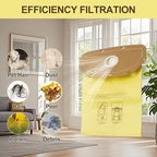 AH10232 Type CB1A Allergen Filtration Backpack Vacuum Bag Fit for Hoover Backpack Vacuum CH34006, CH93600, and CH93619 (10 Pack)