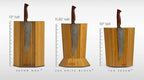 360KB MAX ™ - magnetic rotating knife block - w/top slots, capaciy for 20+ knives - largest in the 360 Knife Block ® family. (Honey Bamboo)