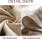 patdrea Designer Beige Extra Long Tablecloth for Rectangle Table,Elegant Linen Floral Pattern French Table Cloth,Decor Cover Cloth for Kitchen Dining Christmas,Thanksgiving,63"x110"-Istana a