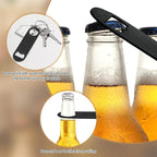 30 Pcs Flat Bottle Opener 4.9x 1.18 inches Black Stainless Steel Beer bottle Openers Heavy Duty Bar Blade Solid Bottle Cap Opener Funny Bartender Bottle Opener for Restaurant Party Supplies
