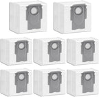 8 Pack Dust Bags Compatible With Roborock Q5 Q5+ Q7 Q7+ Q7 Max Q7 Max+ S7 Max Ultra S7 MaxV Ultra S8+ S8 Pro Robot Vacuum Bags Disposable Bag Accessory