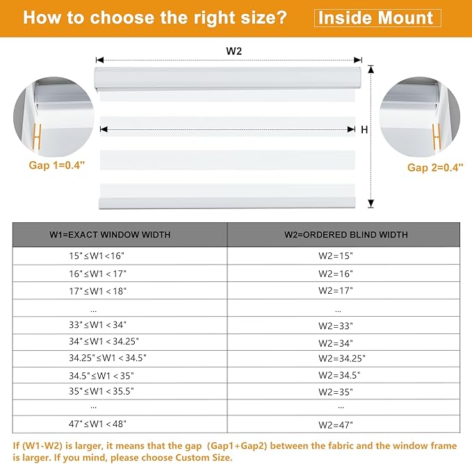 Persilux Zebra Roller Shades for Windows, Privacy Roller Blinds for Windows (70" W x 72" H, White) Cordless Door Blinds for Door Window, Light Control for Day and Night, for Home, Office