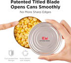 Kitchen Mama One-To-Go Electric Can Opener: One Touch, Auto Stop, Smooth Edge, Lid Lift, Safety, Automatic, Magnetic, Cordless, Battery Operated, Kitchen Appliance for Senior with Arthritis (Yellow)