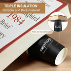300 Pack 8 oz Disposable Paper Coffee Cups, 8 Ounce Black Paper Hot Coffee Cups–Perfect for Hot Beverages, Party, Office, and Home Use