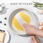 GiPP Ceramic Nonstick Frying Pan with Lid - 10" Healthy Non-Toxic Non Stick Skillet Omelette Pans, Induction Compatible Chef Pan, PFAS & PFOA-Free, Dishwasher Safe, Stay Cool Handles