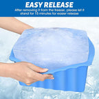 Large Ice Cube Molds, 4Pack 37LB Ice Block Molds Water Chiller for Cold Plunge, Ice Bath Chiller Silicone Ice Maker for Home, Reusable Ice Cube Trays for Cooler, Ice Bath Accessories