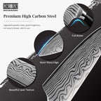 HOSHANHO 3 Pieces Knife Set, Professional High Carbon Powder Steel Kitchen Knife Set, Ultra Sharp Knives Set for Kitchen with Elegant Gift Box