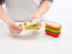 Lékué Set of 4 Large Stackable Popsicle Molds + Sticks & Lids | Homemade Freezer Ice Pops & Frozen Snacks | Flexible Platinum Silicone for Easy Fill & Unmold | Reusable & Dishwasher Safe| Multicolor