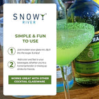 Snowy River Holly Green, Cocktail & Margarita Sugar Rimmer - Vibrant Naturally Colored Sugar for Cocktail Rimming, Baking & Decorating, Medium Crystal - 16oz
