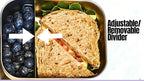 Leak proof Stainless Steel Lunch Box containers | Stainless Steel bento box | Sandwich ,snacks Food Storage with divider compartment |Steel Tupperware | Meal prep| Snack |Metal lunch box|Vanilla