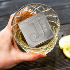 Letter J Monogram Ice Cube Mold Custom Ice Cube Mold 2 Inch Big Initials Silicone Ice Cube Tray Gifts for DAD Gifts for Him