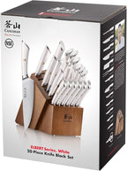 Cangshan ELBERT Series German Steel Forged Knife Block Sets (20-Piece, White)
