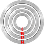 HLMOptimo Lazy Susan Bearing 8 inch Aluminum Turntable Ball Bearing, Heavy Duty Turner Bearing Silent Turntable Bearing Swivel Turntable Bearing 8/10/12/14 inch (8 inch)