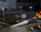 Chef Knife 8 Inch, Damascus VG-10 Steel Sharp Japanese Kitchen Knife with Gift Box and Resin Wood Handle, Ideal Birthday Gift for Men and Women