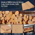 500 PCS Parchment Paper Sheets 12x16 Inch, Unbleached Parchment Paper for Baking, Non-Stick Precut Parchment Sheets for Baking Grilling Frying Steaming