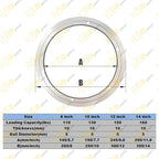 HLMOptimo Lazy Susan Bearing 12 inch Aluminum Turntable Ball Bearing, Heavy Duty Turner Bearing Silent Turntable Bearing Swivel Turntable Bearing 8/10/12/14 inch (12 inch)