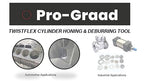 TwistFlex 1-1/2" 120SC Cylinder Hone | 1.5" (38mm) Flexible Cylinder Honing & Deburring Tool | Bore Brush for Hole Diameters 1.37 - 1.5" | Silicon Carbide 120 Grit | 1/4" Shank | 8" Length