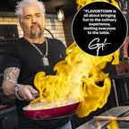 Guy Fieri's Flavortown 11-Piece Ceramic Cookware Set, Nonstick Pots and Pans for Cooking, Made without PFAS PTFE PFOA, Oven Safe, Dishwasher Safe, Easy to Clean Everyday Cookware, Red