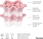 Tovolo Bow Ice Mold Pack of 2 Pink Holiday Bow Shaped Ice Cube Molds for Cocktails, Festive Ice Mold Christmas Stocking Stuffer for Adults, Slow Melting Dishwasher Safe BPA Free Holiday Ice Molds