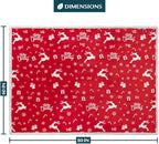 PAVILIA Premium Christmas Sherpa Throw Blanket | Christmas Decoration Gift, Fleece, Plush, Warm, Cozy Reversible Microfiber Holiday Blanket | Red Reindeer - 60x80 Twin