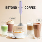 Zulay Kitchen Patented Tornado Triple Whisk Milk Frother with 4 Duracell Batteries – Handheld Foam Maker for Coffee, Lattes, Matcha & Hot Chocolate – Rich, Creamy Froth in Seconds