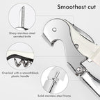 Professional Waiter Corkscrew Wine Openers Set, Heavy Duty Stainless Steel Hinges Wine Key for Restaurant Waiters, Sommelier, Bartenders