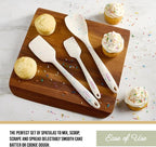 Trudeau Confetti Silicone Utensil Set – 11" Spatula, 11" Spoonula & 8" Small – Reinforced hybrid flexible silicone, BPA-free, heat resistant to 428°F, ergonomic & dishwasher safe.